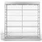 Glass showcase cabinet with 10 spotlights 
