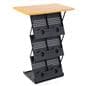 Folding Magazine Rack with Maple Counter