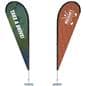 Custom Teardrop Flag is double-sided