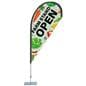 Custom Teardrop Flag printed with your custom artwork