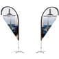 Double-Sided Replacement Flag for TDFKIT Teardrop Advertising Flags showing double-sided printing