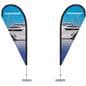 Custom Teardrop Flag is double-sided