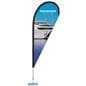 Custom Teardrop Flag features your custom artwork
