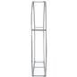 Moon shaped fabric backwall with aluminum frame 