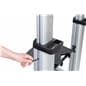 Heavy duty 80" TV display with wheels and allen key height adjust