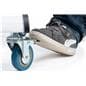 Heavy duty 80" TV display with wheels and 4 locking casters