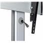 Heavy duty 80" TV display with wheels and cable management