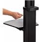 Widescreen monitor stand on wheels with allen key height adjustment