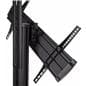 Widescreen monitor stand on wheels with portrait & landscape orientation