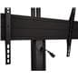 Widescreen monitor stand on wheels with cable management