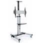 Height adjustable rolling TV stand for flat screen TV 