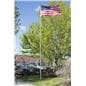 Silver Telescoping Flagpole