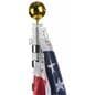 Portable Flag Pole with Gold Finial Ball