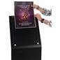 Large Black Laminate Sign Stand with Top Insert Loading Style 