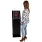 Large Black Laminate Sign Stand Measures 15 Inches Wide by 47 Inches Tall 