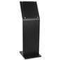 Large Black Laminate Sign Stand with Acrylic Panel