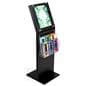 Literature Stand: Black w/2 Tiered 6 Pockets