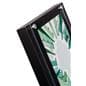 Literature Stand: Black w/2 Tiered 6 Pockets