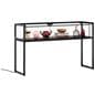 Showcase table with clear tempered glass enclosure 