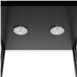 Glass display cabinet with interior LED lighting 