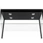 Locking glass display cabinet with interior LED lighting 