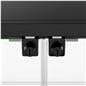 Locking glass display cabinet with 24 pound weight capacity per shelf 