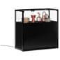 Showcase table with tempered glass shelf 