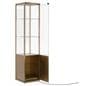 Glass display cabinet with storage cabinet