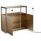Showcase counter with storage cabinet