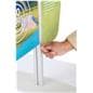 Trade show tabletop display with double-sided design 