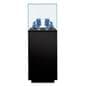 Museum pedestal display case with sleek modern design