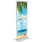 LED floor sign totem stand with backlit illumination
