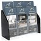 Recycled acrylic leaflet display with 6 lightweight design