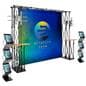 8 x 8 truss trade show display with tv brackets 