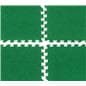 Interlocking soft turf carpet tiles