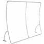 Curved display wall with printing sturdy aluminum frame