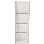 Eco-friendly shelf stand with shelf supports on back for added stability 