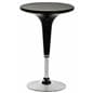 Black Trade Show Table & Stool Set, Height Adjustable