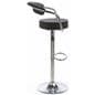 Black Hydraulic Bar Stool and Table Set is Rotating