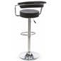 Black Hydraulic Bar Stool and Table Set with Backrest