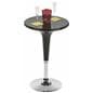 Black Hydraulic Bar Stool and Table Set, ABS Plastic Highboy