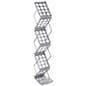 Curved display booth divider wall kit with magazine rack