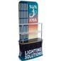 Inline exhibit booth kit with custom-printed counter