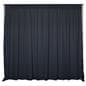 Inline exhibit booth kit with pipe and drape backdrop