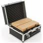 Inline exhibit booth kit with hard travel case