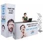 Inline exhibit booth set with 3 pieces