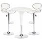 Modern exhibit display furniture set with table and 2 chairs