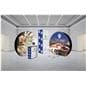 Modern exhibit display furniture set with 9 pieces 