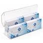 10' trade show booth kit with 2 tier clear acrylic business card holder
