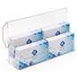 Custom trade show display with 2 tier clear acrylic business card holder